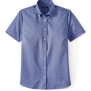 LANDS' END SCHOOL UNIFORM GIRLS SHORT SLEEVE OXFORD DRESS SHIRT‎ SIZE 12 …